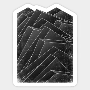 Isometric Waves Sticker